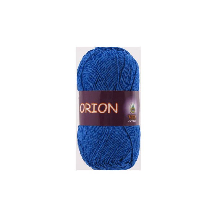 Пряжа д/вяз. Vita cotton Orion 4562 Темно-синий 77% мерсиризированный хлопок 23% вискоза 170м 50гр