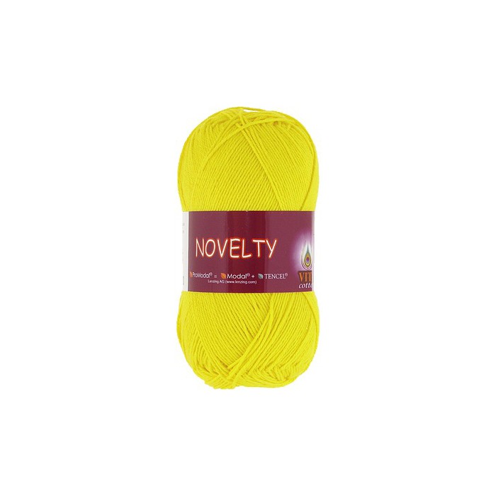 Пряжа Vita-cotton "Novelty" 1214 Жёлтый 50% ProModal, хлопок 50%  200 м 50 гр