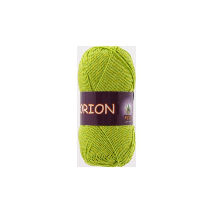 Vita cotton Orion 4563 Салатовый 77% мерсиризированный хлопок 23% вискоза 170м 50гр