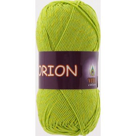 Пряжа Vita-cotton "Orion" 4563 Салатовый 77% мерсиризированный хлопок 23% вискоза 170м 50гр