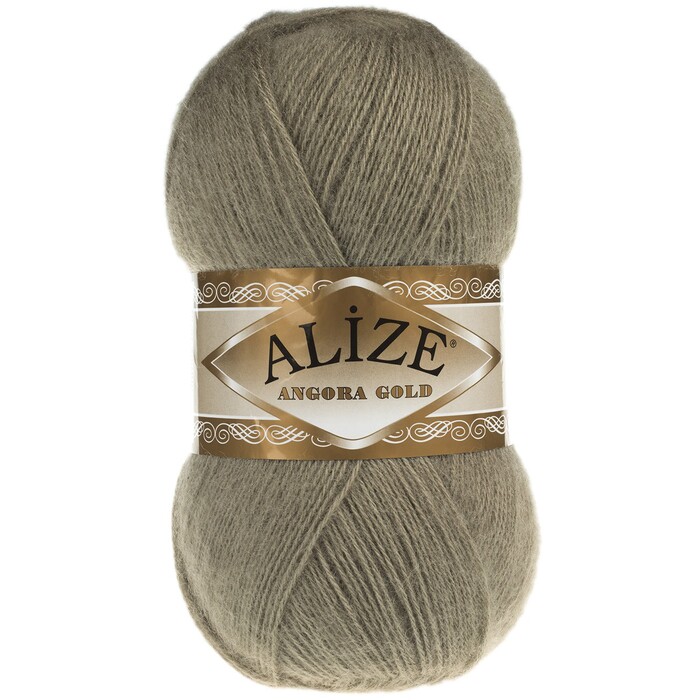 Пряжа для вязания Alize Angora gold 398 ментол 20% шерсть, 80% акрил	100 гр	550 м