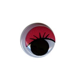 Глаза круглые с бегающими зрачками d 10 мм цв.красный