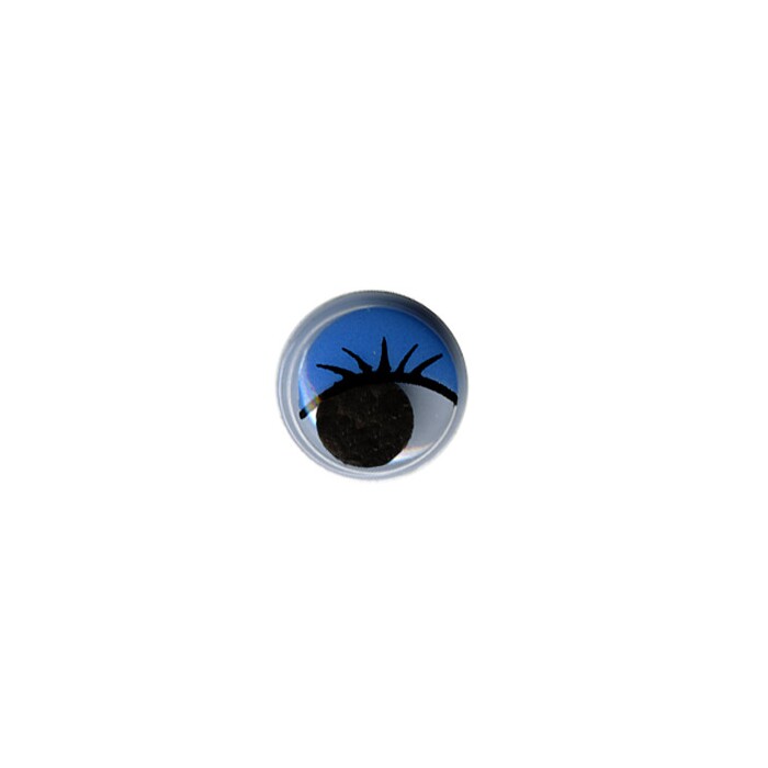 Глаза круглые с бегающими зрачками d 15 мм цв. синий
