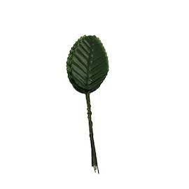 Листья тканевые на проволоке цв.зелёный уп.10 шт.