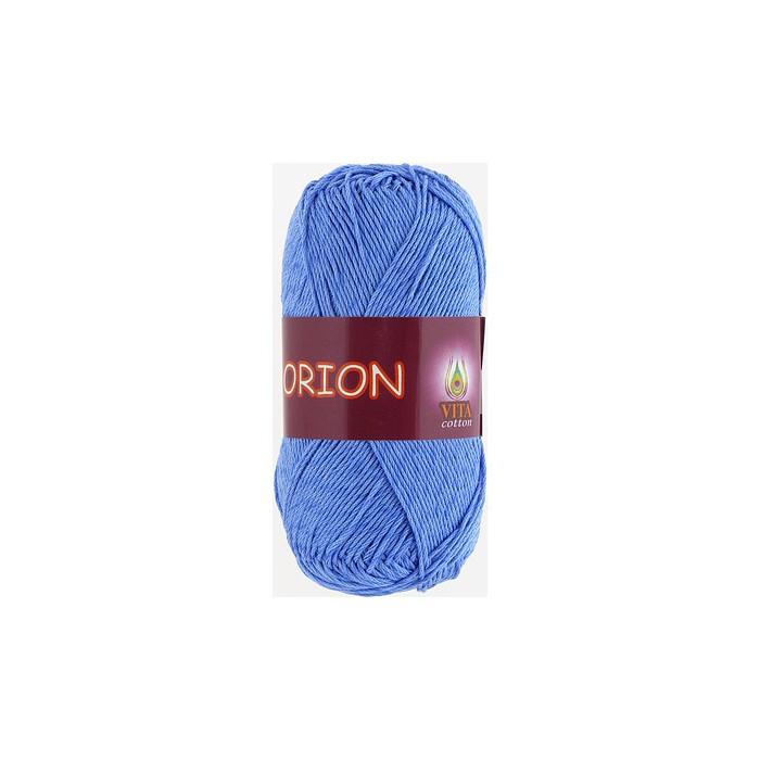 Пряжа д/вяз. Vita cotton Orion 4574 Голубой 77% мерсиризированный хлопок 23% вискоза 170м 50гр