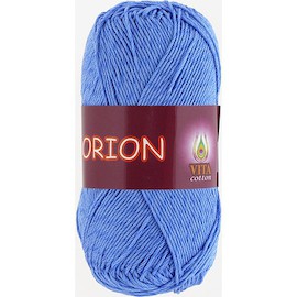 Vita cotton Orion 4574 Голубой 77% мерсиризированный хлопок 23% вискоза 170м 50гр