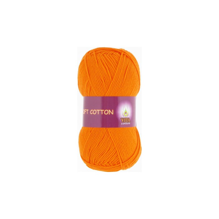 Vita cotton Soft cotton 1825 Оранжевый 100% хлопок 175 м 50гр