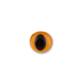 "HobbyBe" Глаза с кошачьим зрачком с шайбами d10,5мм цв.оранжевый