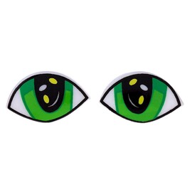Глаза винтовые с заглушками размер 2,5 × 1,5 см