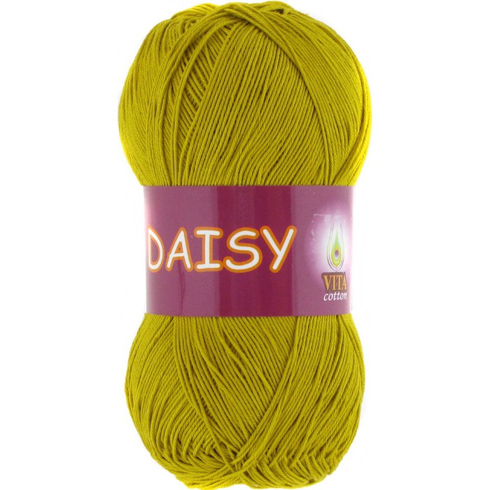 Vita cotton Daisy 4406 Горчичный 100% мерсеризованный хлопок 295 м 50 м