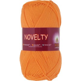 Пряжа Vita-cotton "Novelty" 1215 Оранжевый 50% ProModal, хлопок 50%  200 м 50 гр