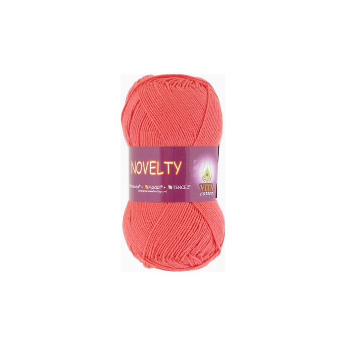 Vita cotton Novelty 1221 Красный коралл 50% ProModal, хлопок 50%  200 м 50 гр
