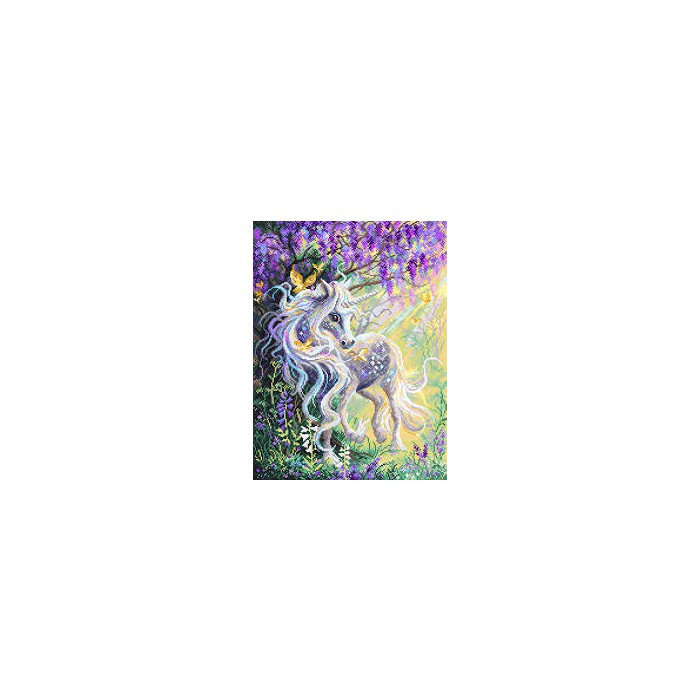 "Матренин посад" канва с рисунком арт.1815 "Сказочный единорог" 37*49см