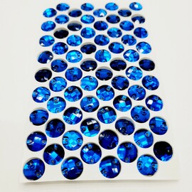Стразы пришивные стекло 10 мм цв.синий