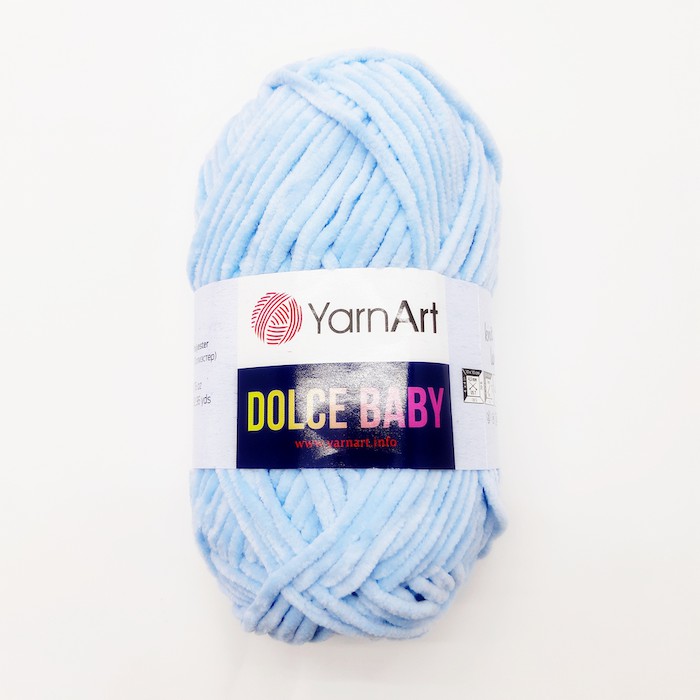 YarnArt DOLCE Baby голубой 749 микро полиэстер 100% 50 гр. 85 м.