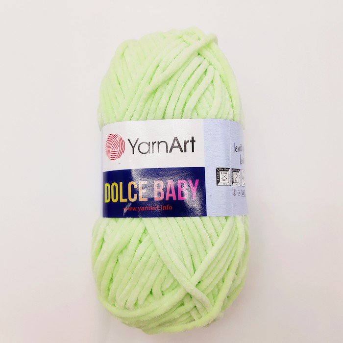 YarnArt DOLCE Baby св.зеленый 753 микро полиэстер 100% 50 гр. 85 м.