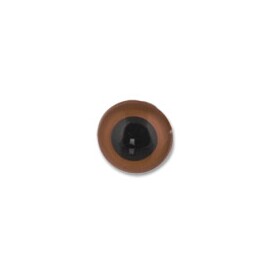"HobbyBe" Глаза кристальные с шайбами d4.5мм цв.коричневый