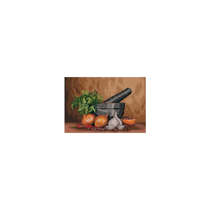 "Матренин посад" канва с рисунком арт.1875 "Натюрморт со ступкой" 28*37см