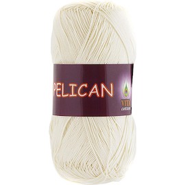Пряжа д/вяз. Vita cotton Pelican 3993 Молочный 100% хлопок двойной мерсеризации 330м 50гр