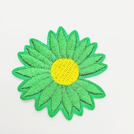 Термоаппликация «Цветок», 5 × 5 см, цвет зеленый