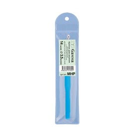 Крючок для вязания металлический с пластиковой ручкой d 3.5мм
