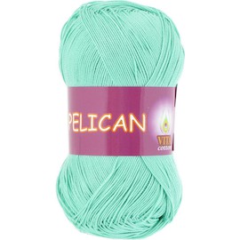 Пряжа Vita-cotton "Pelican" 3970 Морская волна 100% хлопок двойной мерсеризации 330м 50гр