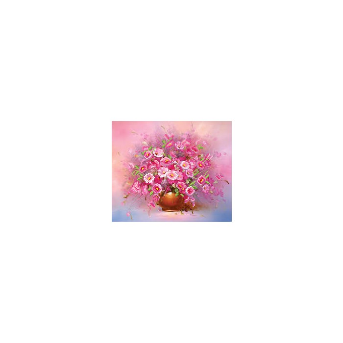 "Матренин посад" схема для вышивания бисером на шелке арт.4062"Розовые анемоны" 28*34см
