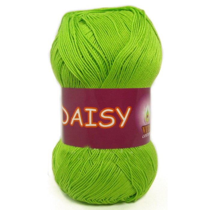 Vita cotton Daisy 4425 Салатовый 100% мерсеризованный хлопок 295 м 50 м