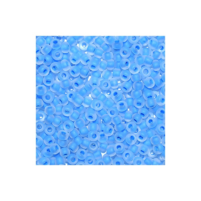 Бисер Preciosa (Чехия) 10 гр. арт.38336м цв. прозрачный матовый с прокрасом, синий