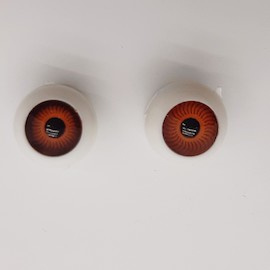 Глаза акриловые для кукол d8мм карие