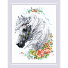 "Риолис" 1804 Набор для вышивания "Белогривая лошадка" 30*45 см