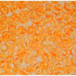 Бисер Preciosa (Чехия) 10 гр. арт.01183 цв. прозрачный пастельных тонов, оранжевый