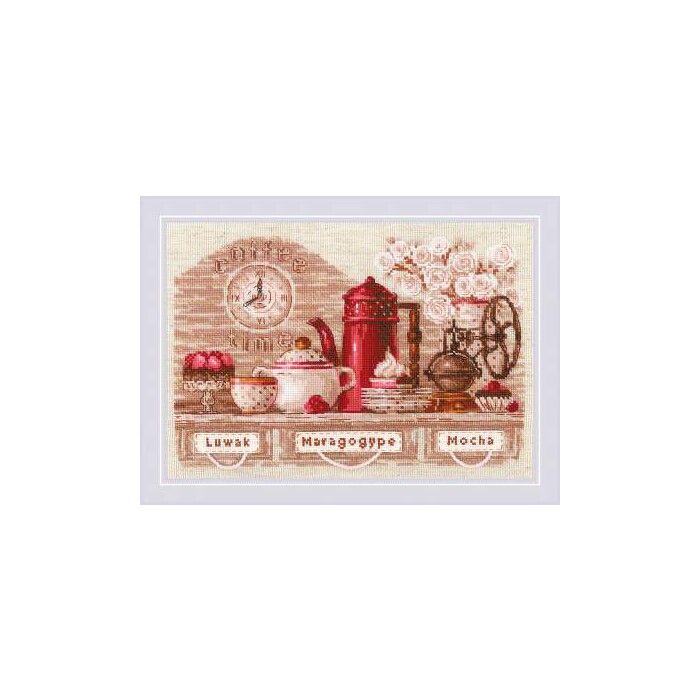 "Риолис" 1874 Набор для вышивания "Coffee Time" 30*21 см