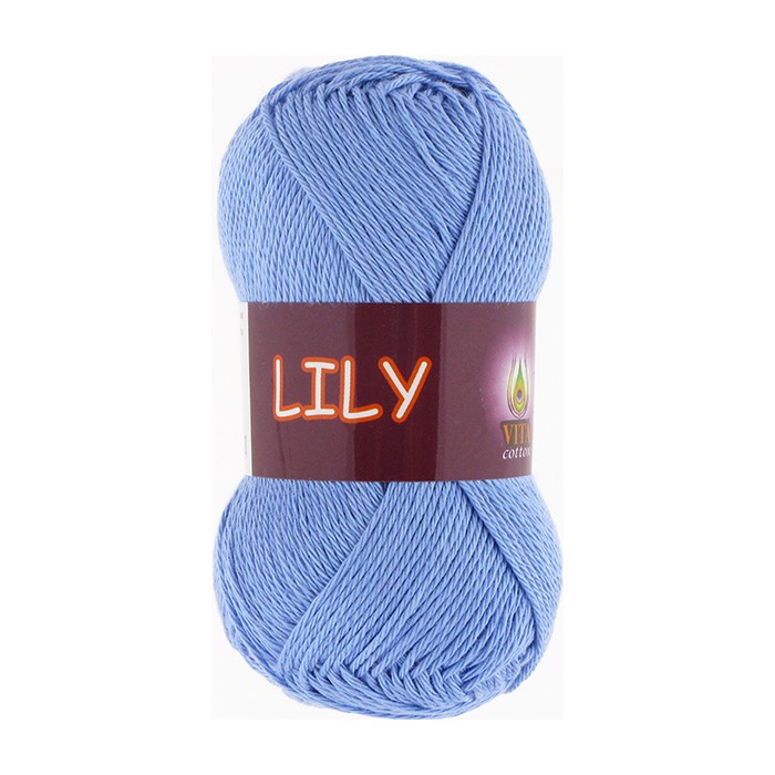 Vita cotton Lily 1620 Св.голубой 100% мерсеризованный хлопок 125 м 50 г