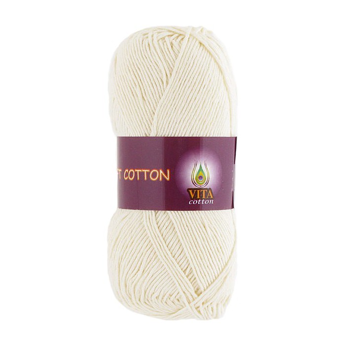 Vita cotton Soft cotton 1817 Молочный 100% хлопок 175 м 50гр