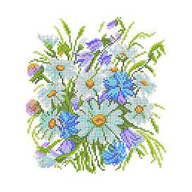 "Матренин посад" схема для вышивания бисером на шелке арт.4502 "Луговые цветы" 28*34см