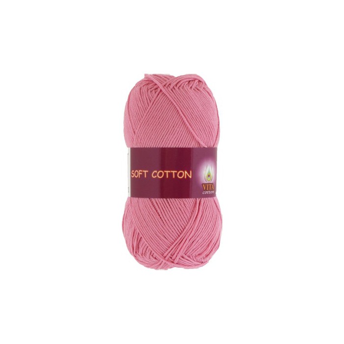 Vita cotton Soft cotton 1821 Светло-розовый 100% хлопок 175 м 50гр