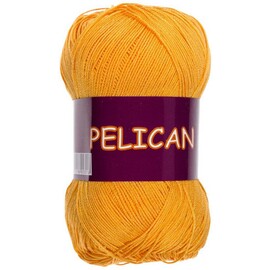 Пряжа Vita-cotton "Pelican" 4007 Желток 100% хлопок двойной мерсеризации 330м 50гр
