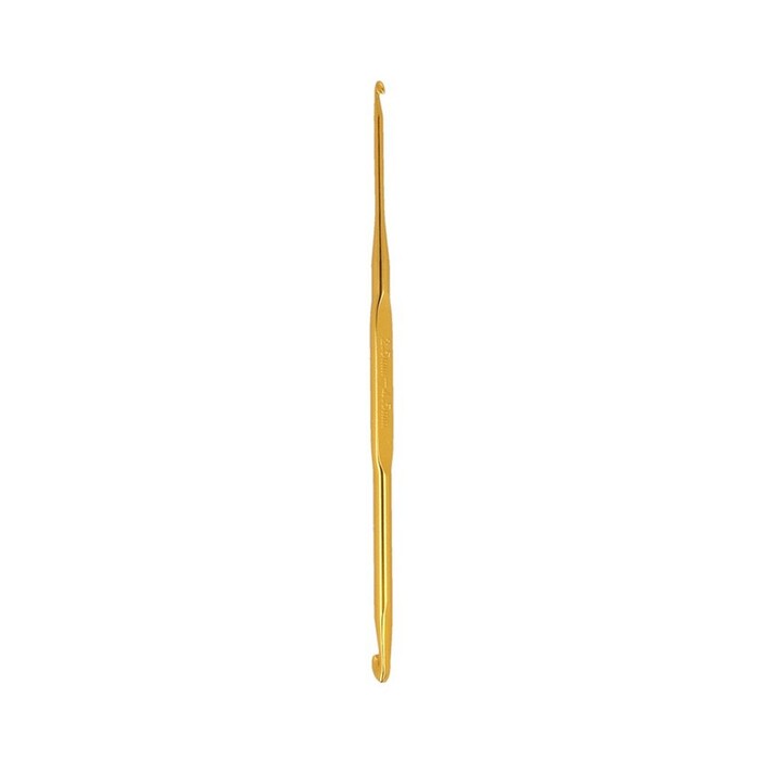 Крючок для вязания двухстор.металл d 2.5-3.5мм 13см GAMMA