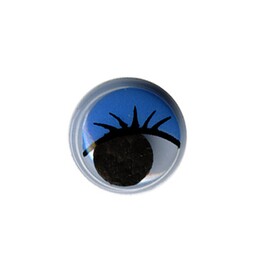 Глаза круглые с бегающими зрачками d 10 мм цв. синий