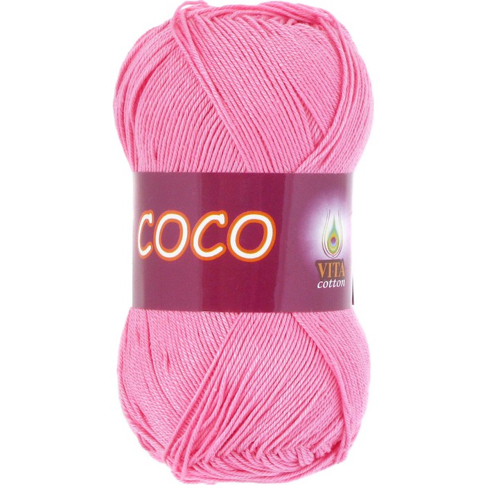 Vita cotton Coco 3854 Св.розовый 100% мерсеризованный хлопок 240 м 50гр
