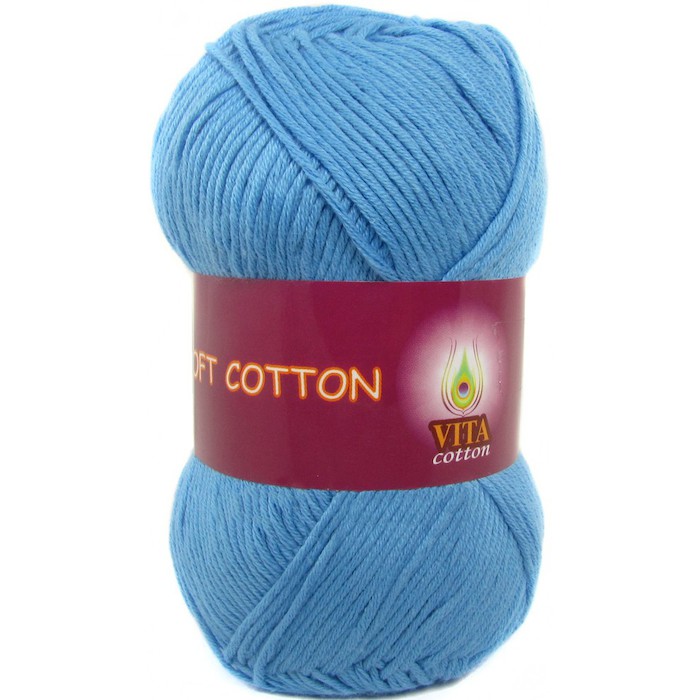 Vita cotton Soft cotton 1820 Небесно-голубой 100% хлопок 175 м 50гр