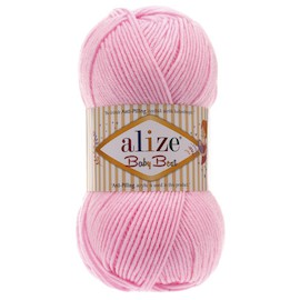 Пряжа Alize "Baby best" 191 розовый 90%акрил 10%бамбук 100 гр 240м