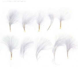 Декоративные перья для декора 10 шт размер 1 шт: 7 × 7 см, цвет белый