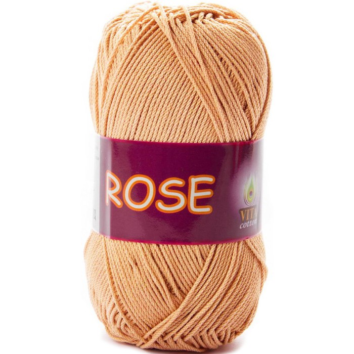 Vita cotton Rose 4253 Крем-брюле 100% хлопок двойной мерсеризации 150м 50 гр