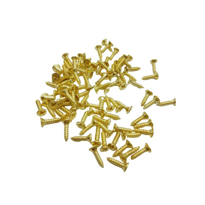 Шуруп 8*2,5 мм золото (10 шт)