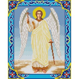 "Яблочный Спас" Алмазная мозаика Икона "Святого Ангела Хранителя" 28*35 см