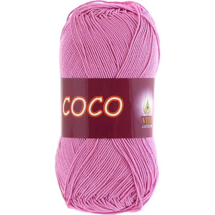 Vita cotton Coco 4304 Св.цикламен 100% мерсеризованный хлопок 240 м 50гр