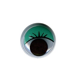 Глаза круглые с бегающими зрачками d 8 мм цв. зеленый