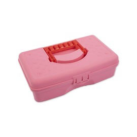 Коробка пластик для шв.принадл. GAMMA пластик. 29,5*17,5*8,5 см цв.розовый